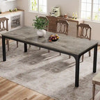 Dining Table for 6-8 Person, 78 inch Long Rectangular Kitchen Dining Table for Living Room
