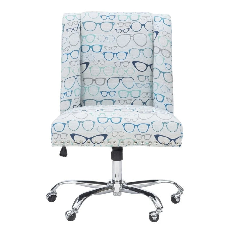 Cadeira de Escritório Ergonómica Optical Style com Assento Acolchoado